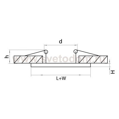 Рамка для точечного светильника Lightstar 214517 Domino