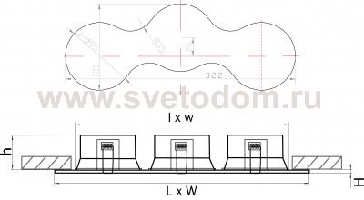 Светильник встраиваемый Lightstar 214630 Avanza