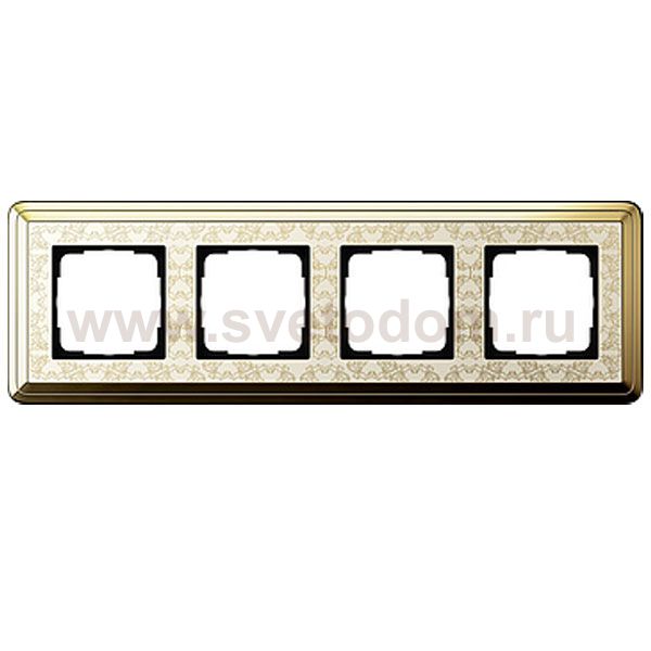 Gira ClassiX Art Латунь/Кремовый Рамка 4-ая (G214673)