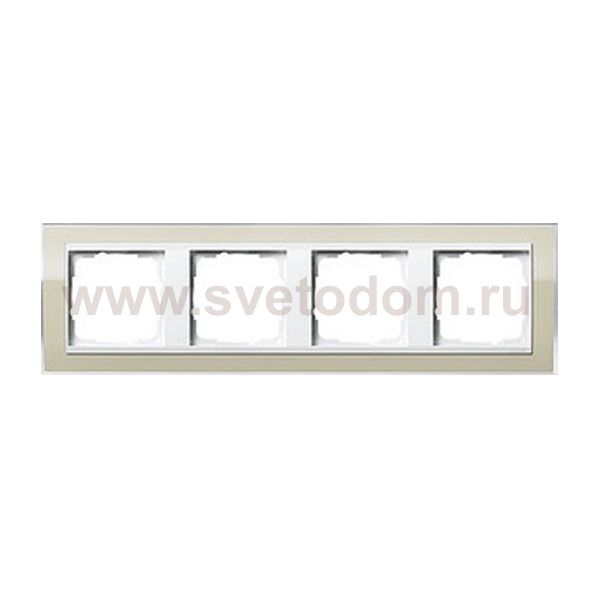 Gira EV CL Песочный/Бел Рамка 4-ая (G214773)