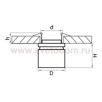 Светильник встраиваемый светодиодный Lightstar 214827 Forte inca 4000K