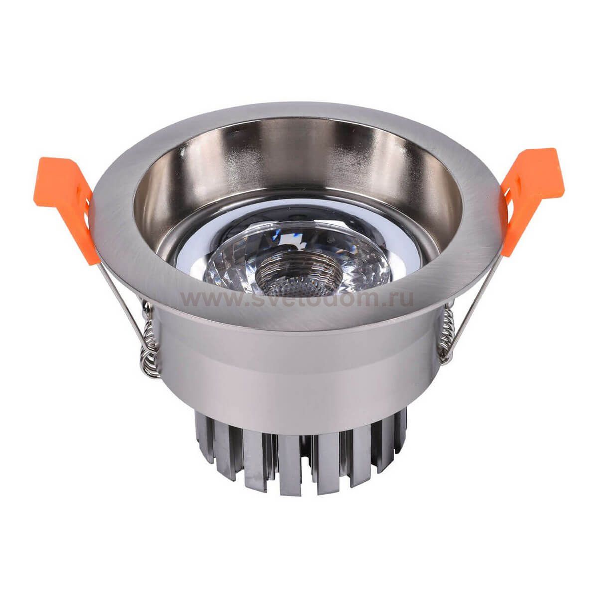 Светильник встраиваемый хром d9 h7 Led 7W (4000K) Kink light 2152,02