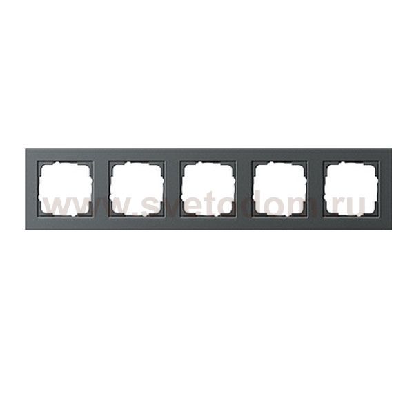 Gira E2 Антрацит Рамка 5-ая (G21523)