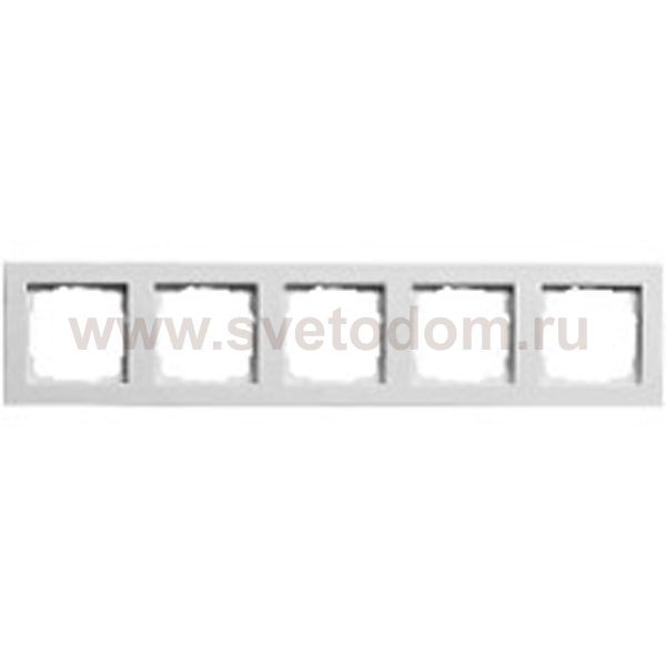 Gira E2 Бел глянц Рамка 5-ая (G21529)