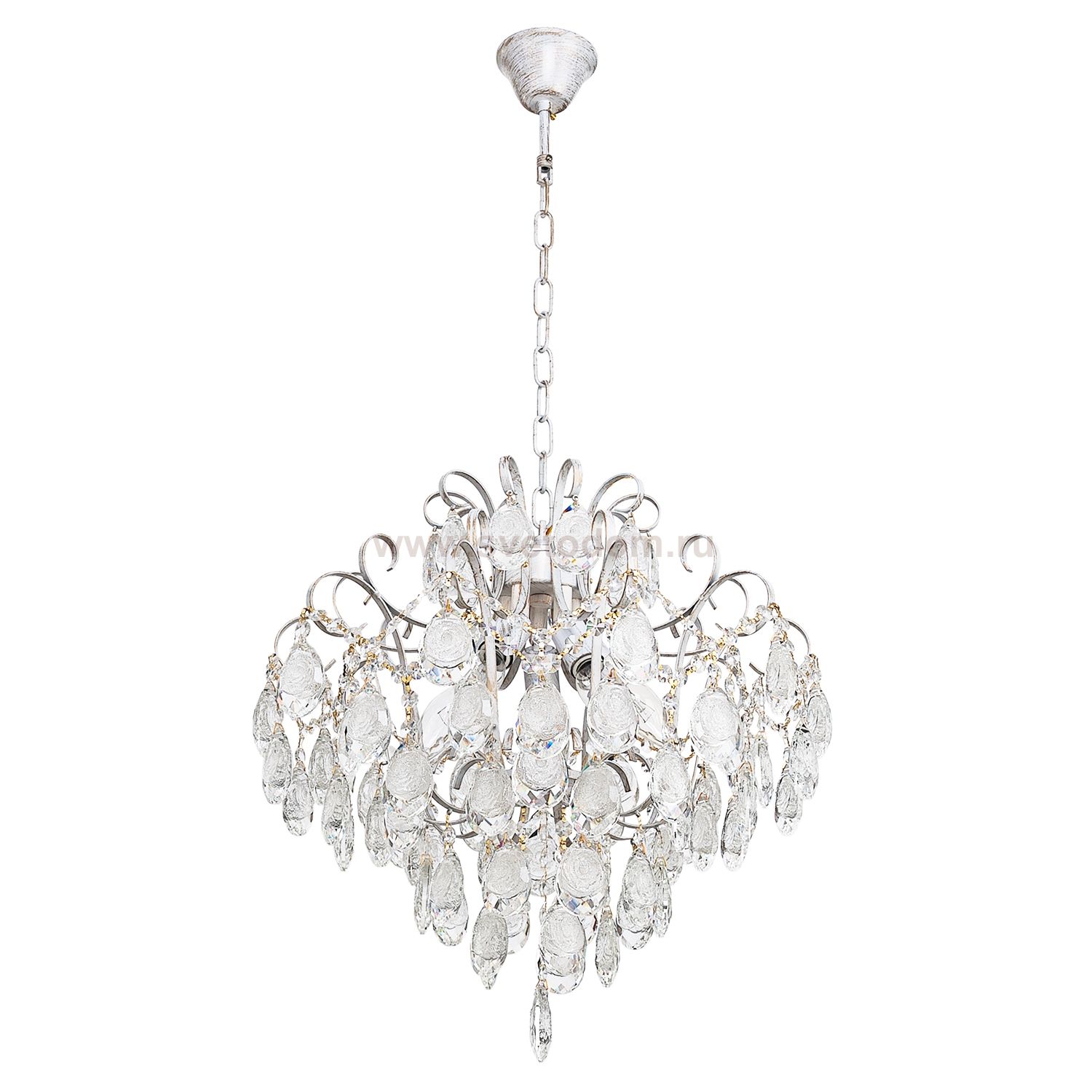 Люстра с хрусталем Экономсвет 215/5WG+GD+CL