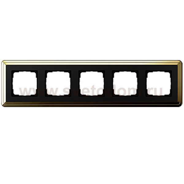 Gira ClassiX Латунь/Черный Рамка 5-ая (G215632)
