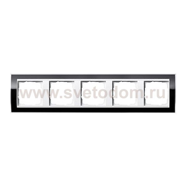 Gira EV CL Черный/Бел Рамка 5-ая (G215733)