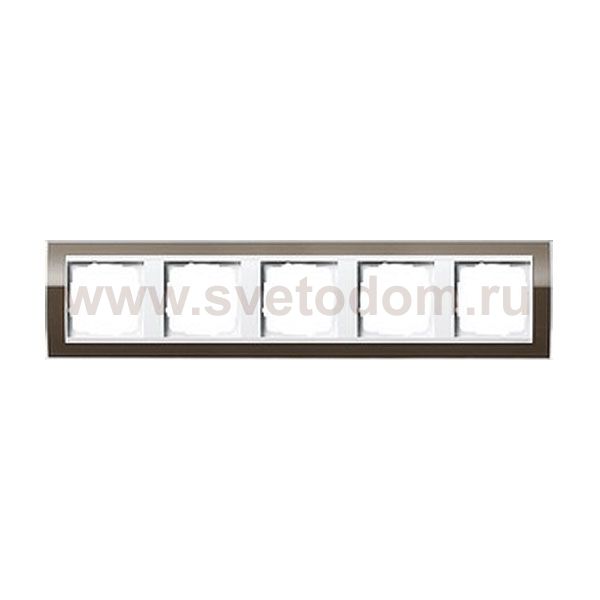 Gira EV CL Коричневый/Бел Рамка 5-ая (G215763)