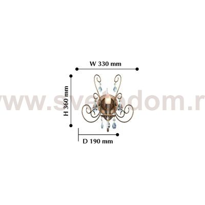 Настенный светильник Favourite 2158-1W Versailles