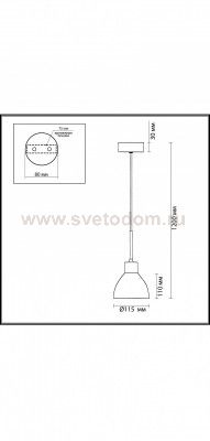 Светильник подвесной Odeon light 2165/1 TIO