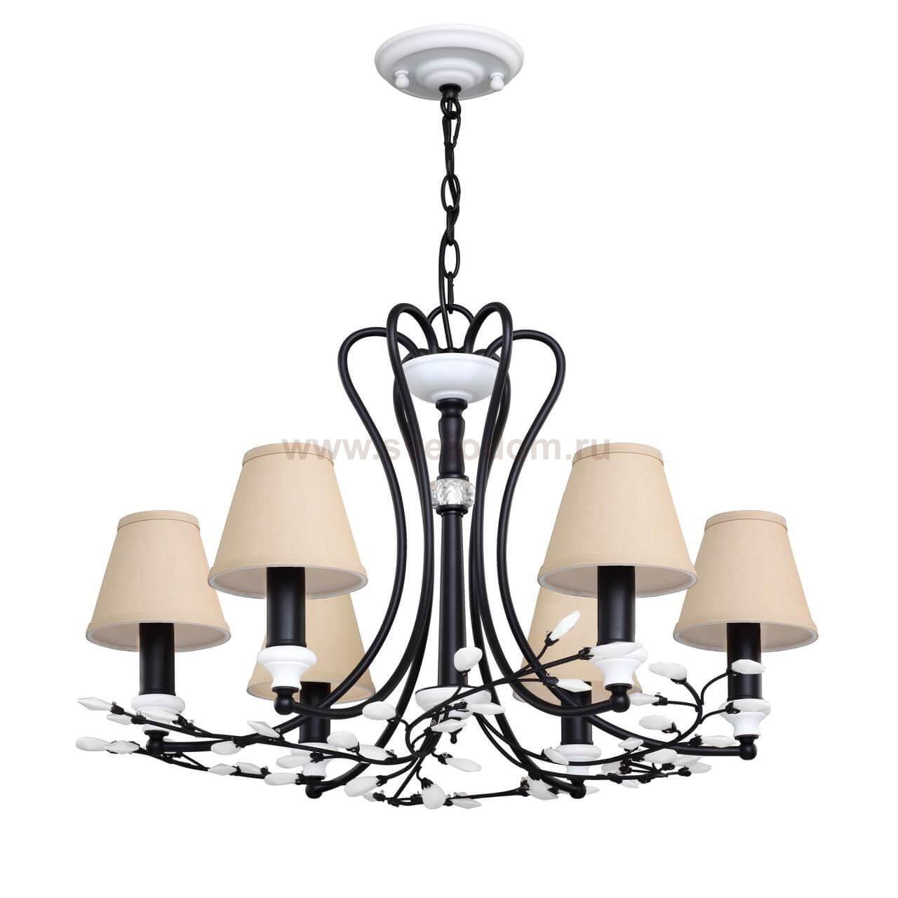 Люстра подвесная Favourite 2174-6P Laurel black