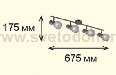 Светильник поворотный спот Odeon light 2176/4W MOSS