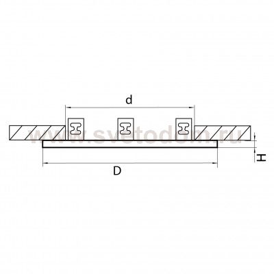 Рамка для светильника Lightstar 217639 Intero 16