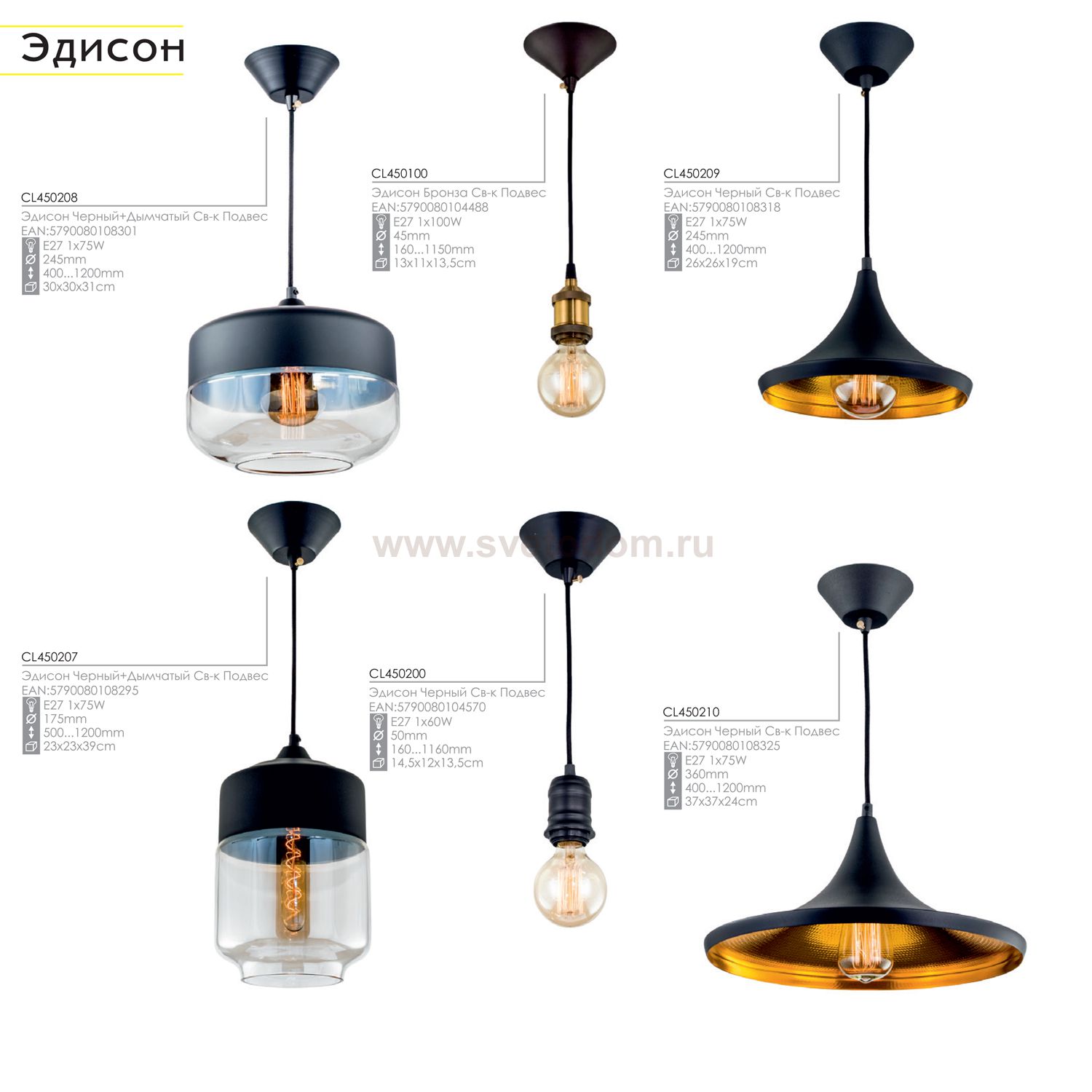 Настольная лампа Citilux CL450802 Эдисон