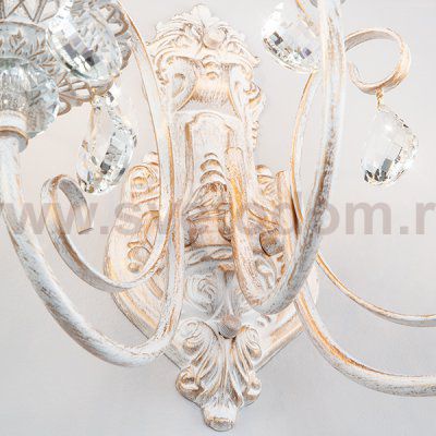 Светильник Eurosvet 3305/3 белый с золотом/прозрачный хрусталь
