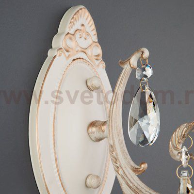 Светильник Eurosvet 3345/1 белый с золотом/прозрачный хрусталь