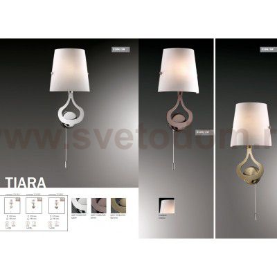 Настенный светильник с выключателем Odeon light 2184/1W TIARA