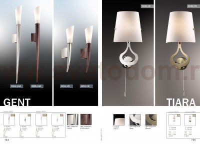 Настенный светильник с выключателем Odeon light 2184/1W TIARA