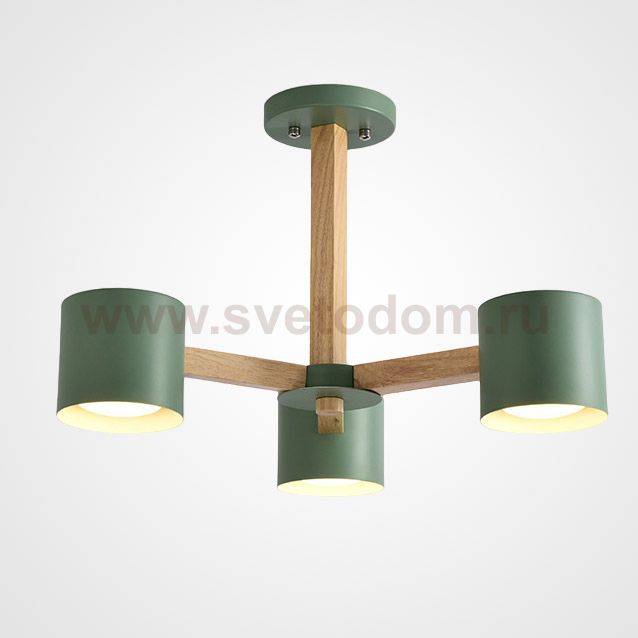 Люстра на штанге MALMO L3 Green ImperiumLoft 219308-26