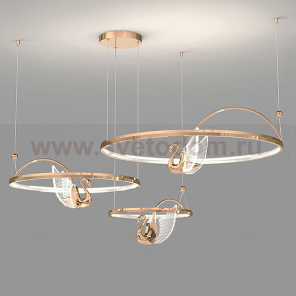 Подвесная люстра BIRDIE LUX 3R Rose Gold ImperiumLoft 219608-23