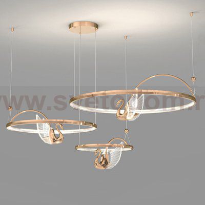 Подвесная люстра BIRDIE LUX 3R Rose Gold ImperiumLoft 219608-23