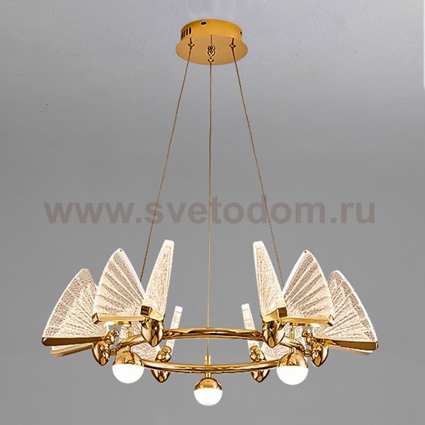 Подвесная люстра AMELIS LUX D63 Transparent 4000К ImperiumLoft 219647-23