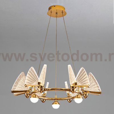 Подвесная люстра AMELIS LUX D63 Transparent 4000К ImperiumLoft 219647-23