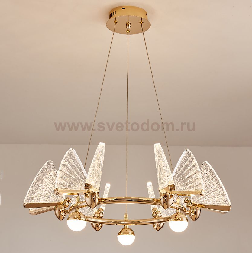 Подвесная люстра AMELIS LUX D63 Transparent Трехцветный свет ImperiumLoft 219648-23