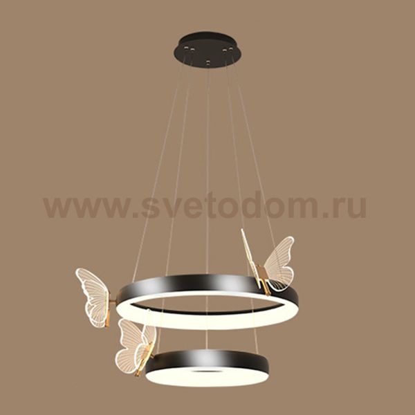 Подвесная люстра BABETTA D B D60+80 Black ImperiumLoft 219758-23