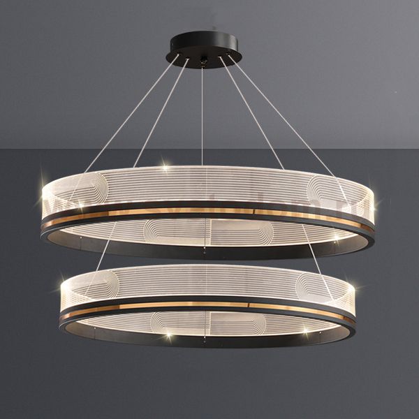 Подвесная люстра DILEMMA D60+80 Black ImperiumLoft 219826-23