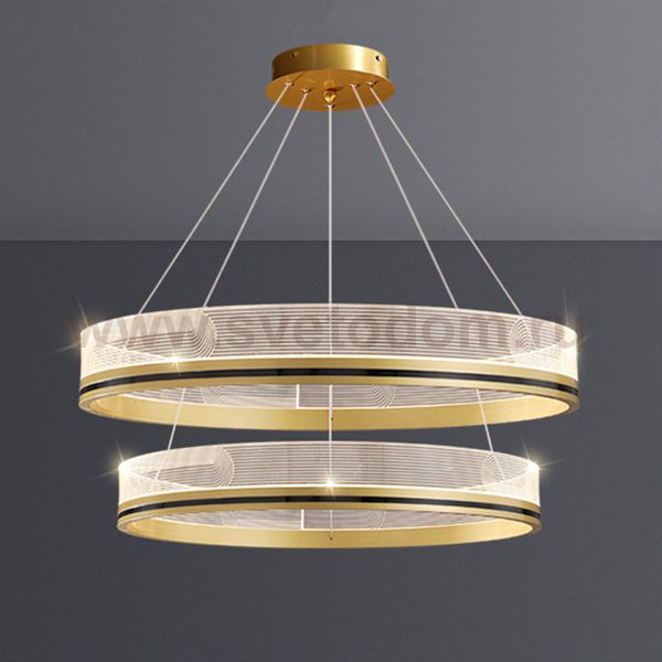 Подвесная люстра DILEMMA D80+100 Brass ImperiumLoft 219828-23