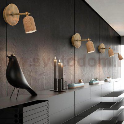 Бра PORI Dark wood ImperiumLoft 219831-26