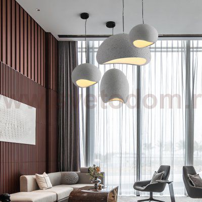 Подвесная люстра CEMENCLOUD A D100 White ImperiumLoft 219854-23