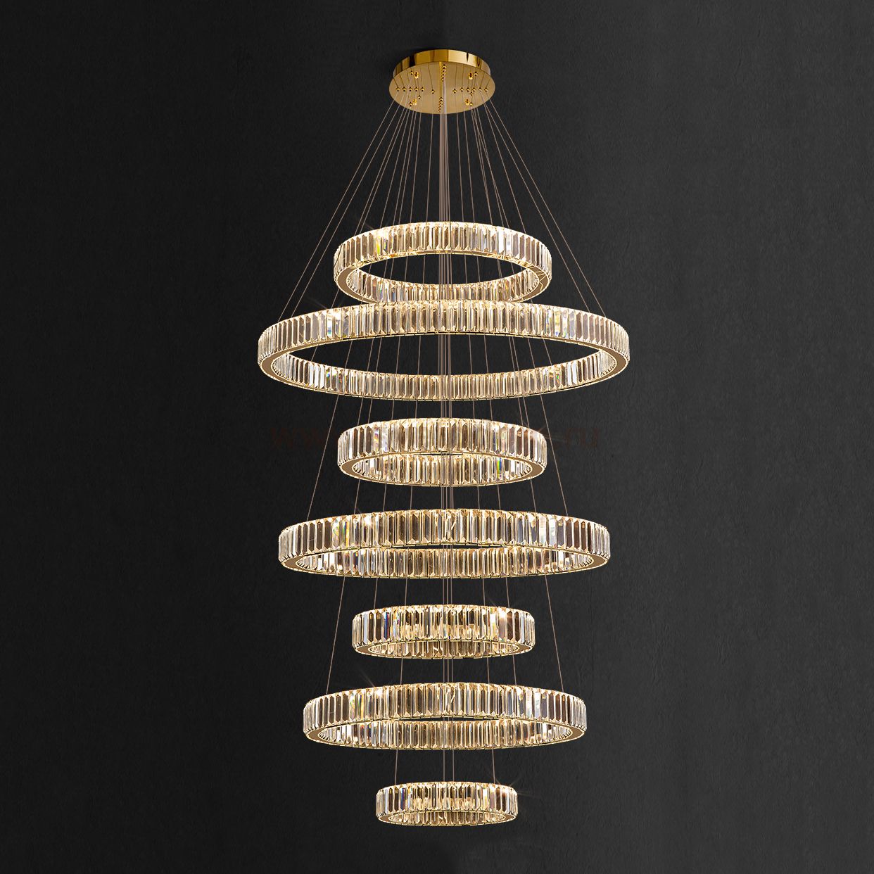 Подвесная люстра BERTOLDA COMBO D30+80+40+90+50+100+60 ImperiumLoft 219881-23