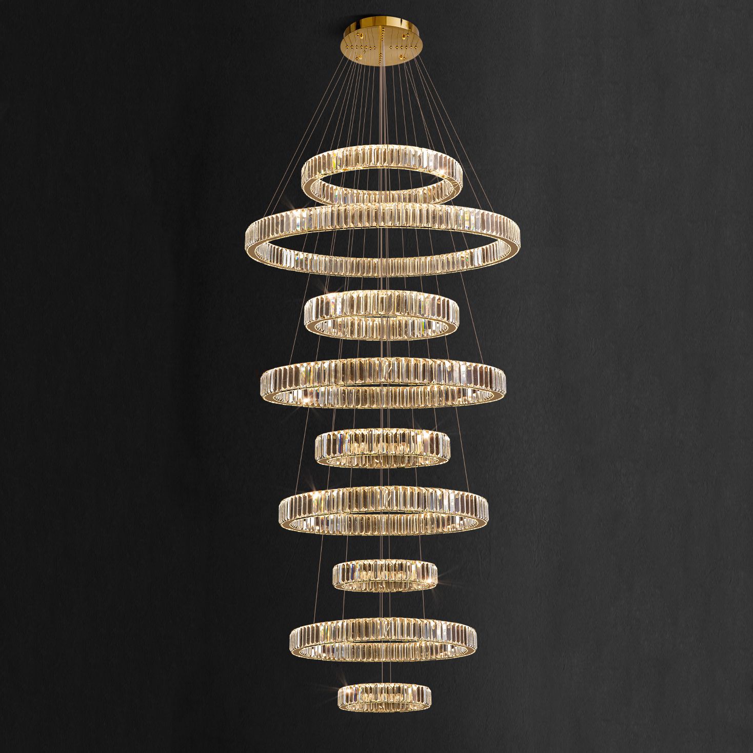 Подвесная люстра BERTOLDA COMBO D40+90+50+100+60+110+70+120+80 ImperiumLoft 219884-23