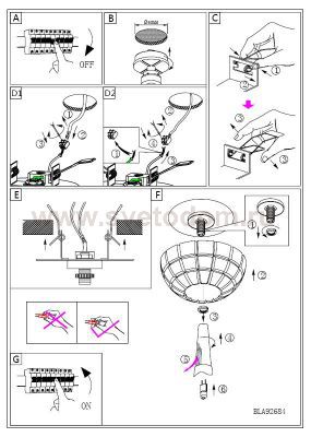 Светильник встраиваемый Eglo 92684 TORTOLI