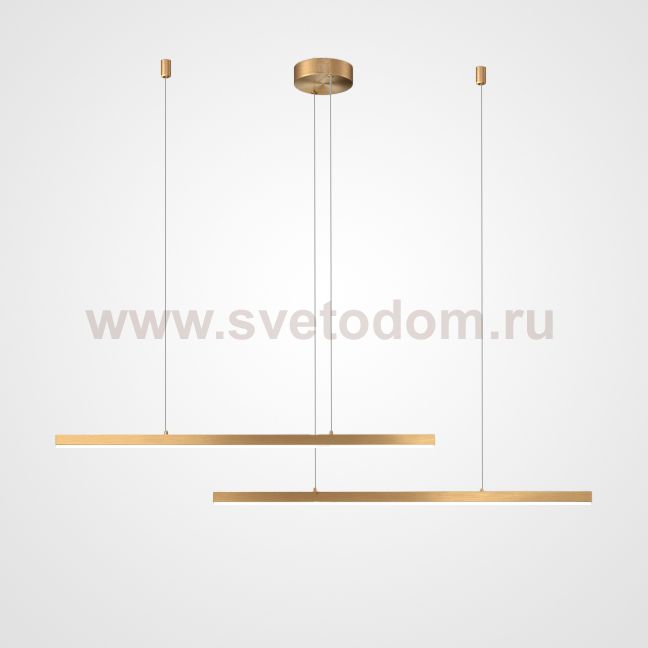 Подвесной светильник HELKEN DUO L95+135 Brass ImperiumLoft 220325-23