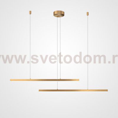 Подвесной светильник HELKEN DUO L95+135 Brass ImperiumLoft 220325-23