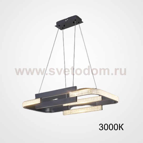 Подвесной светильник LOUELLA  A L77 Black 3000К ImperiumLoft 220403-23
