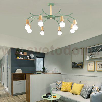 Потолочная люстра LES COLOR D80 Green ImperiumLoft 220506-23