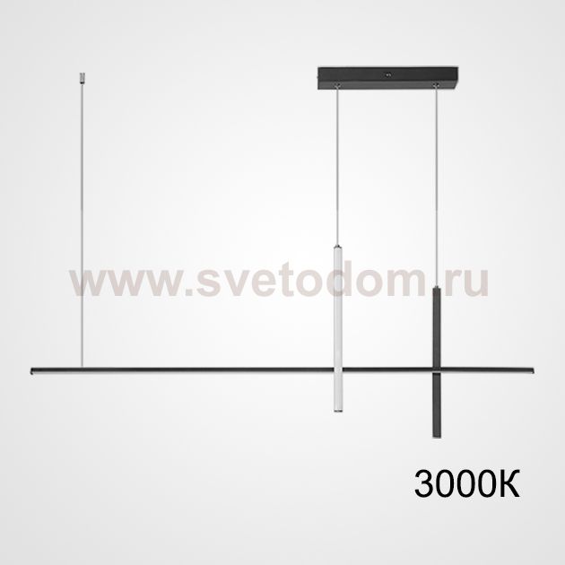 Подвесной светильник SQUIRREL L120 Black 3000К ImperiumLoft 220664-23