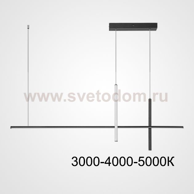 Подвесной светильник SQUIRREL L120 Black Трехцветный свет ImperiumLoft 220666-23