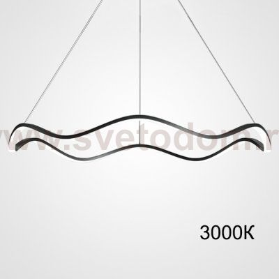 Подвесная люстра DOLORES L80 Black 3000К ImperiumLoft 220685-23