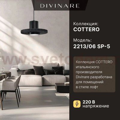 Подвесной светильник Divinare COTTERO 2213/06 SP-5