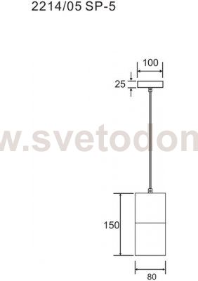 Подвесной светильник Divinare CIGNO 2214/05 SP-5