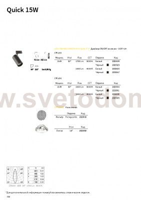 Ideal Lux QUICK 15W CRI90 4000K ON-OFF BK