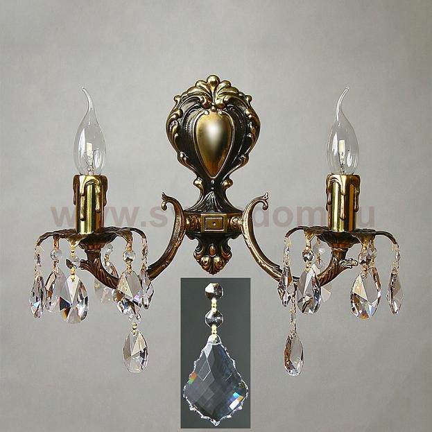 Светильник бра Ambiente 2226/2 PB New Leaf