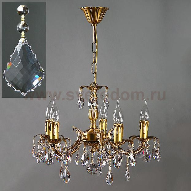 Люстра Ambiente 2226/5 AB New Leaf