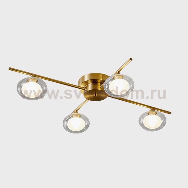 Потолочная люстра DAHLIA B L4 Transparent ImperiumLoft 223643-23