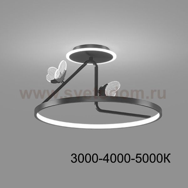 Потолочная люстра BABETTA CH E D50 Black Трехцветный свет ImperiumLoft 223679-23